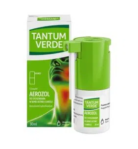 Tantum Verde, 1,5 mg/ml, aerozol do stosowania w jamie ustnej i gardle, 30 ml