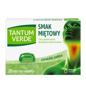 Tantum Verde sm.miętowy, 3 mg, pastyl twarde, 20 szt