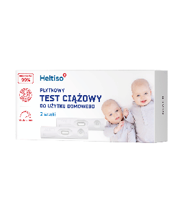 HELTISO Test ciążowy płytkowy do użytku domowego, 2szt.