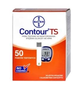 Test paskowy Contour TS, 50 pasków