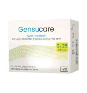 Test paskowy Gensucare, 2 x 25 szt