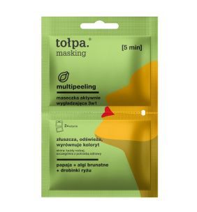 Tołpa masking, multipeeling, aktywnie wygładzająca maseczka 3w1, 2x5ml