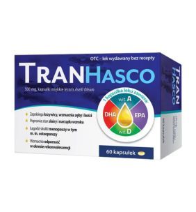 Tran Hasco, 500 mg, kapsułki miękkie, 60 szt.