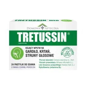 Tretussin, pastylki do ssania, 24 szt.