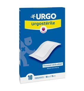 Urgosterile, opatr.,steryl.,samoprzyl., 10x15 cm, 10 szt