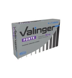 Valinger Forte, 50 mg, tabl.powl., 4 szt