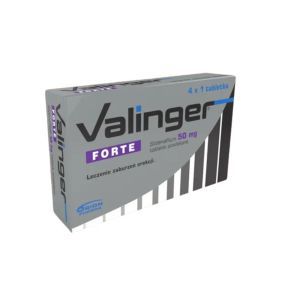 Valinger Forte, 50 mg, tabl.powl., 4 szt