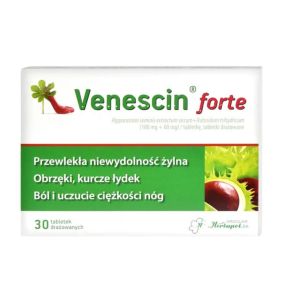 Venescin forte, tabletki drażowane, 30 szt.