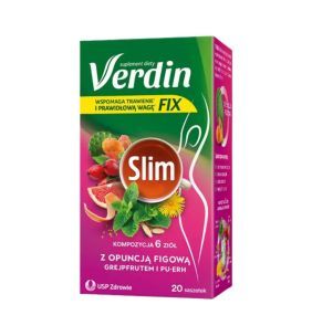 Verdin fix Slim, susz zioł., 2 g 20 sasz.