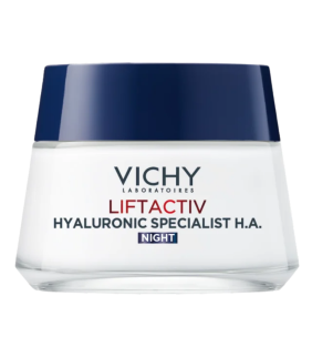 Vichy Liftactiv, przeciwzmarszczkowy krem ujędrniający z kwasem hialuronowym na noc, 50 ml