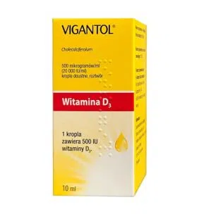 Vigantol, 500 mcg/ml (20.000 IU/ml), krople doustne, 30 ml