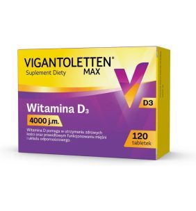 Vigantoletten Max 4000 j.m., tabl., 120 szt