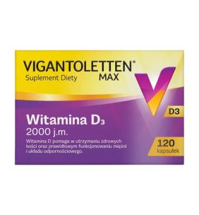 Vigantoletten Max, witamina D3 2000j.m., kapsułki, 120 szt.