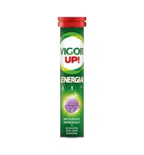 Vigor UP! Energia sm.owoce leśne, tabl.musuj., 20 szt