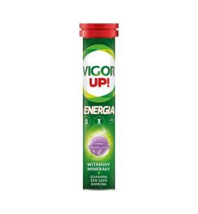 Vigor UP! Energia sm.owoce leśne, tabl.musuj., 20 szt