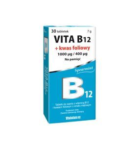 Vita B12 + kwas foliowy, tabl.do ssania, 30 szt