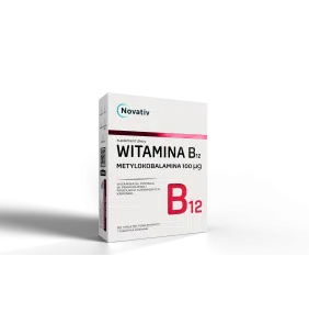 Novativ Witamina B12 Metylokobalamina 100 μg, 120 tabletek 