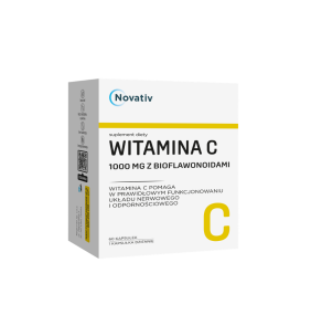 Novativ Witamina C 1000 mg z bioflawonoidami, kaps.,60 szt
