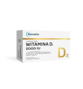 Novativ Witamina D3 2000 IU, kapsułki, 60 sztuk
