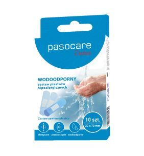 Pasocare, plastry wodoodporne Plus, plastry, 19 x 72 mm, 10 szt.
