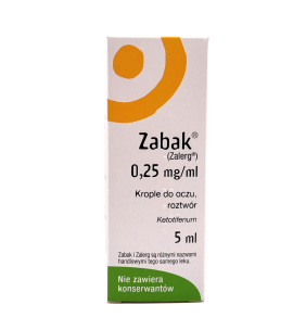 Zabak, 0,25 mg/ml, krople do oczu,(i.row),InPh,Fran, 5 ml