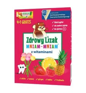 Zdrowy Lizak MniamMniam,(cytr+malin+wisn+trus+anan),5szt,PR.774/19