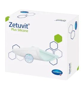 Zetuvit Plus Silicone, opatrunek silikonowy, 20 cm x 25 cm, 1 szt. (z opakowania 10 szt.)