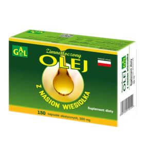 Zimnotłoczony olej z nasion wiesiołka, 500 mg, kapsułki, 150 szt.