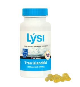  Tran islandzki Lysi, 500 mg, kaps.,120 szt