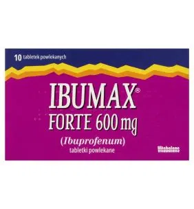 Ibumax Forte 600 mg, 600 mg, tabl.powl., 10 szt,blist