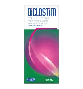 Diclostim, 0,74 mg/ml, roztw.do pluk.j.ustn,gardla, 150 ml