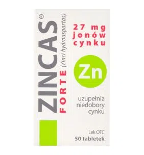 Zincas forte, 27 mg jonów cynku, tabletki, 50 szt.