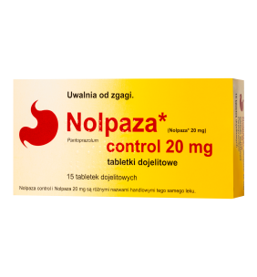 Nolpaza control, 20 mg,tabl.dojelit,(i.row),Delf,Rum,15szt