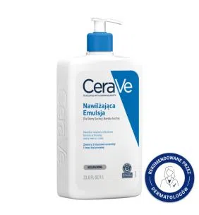 CeraVe, nawilżająca emulsja do ciała, do skóry suchej i bardzo suchej, 1 l