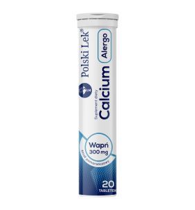 Calcium Alergo, tabletki musujące, 20 szt. (Polski Lek)