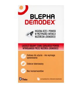 Blephademodex, chusteczki do higieny powiek, 30 szt.