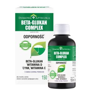 Beta-Glukan Complex, Odporność, cynk, wit.C i D, płyn, 150 ml