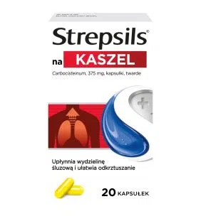 Strepsils na kaszel, 375 mg, kaps.twarde, 20 szt