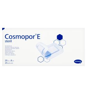 Cosmopor E, plastry opatrunkowe jałowe, 20 x 8 cm, 25 szt.