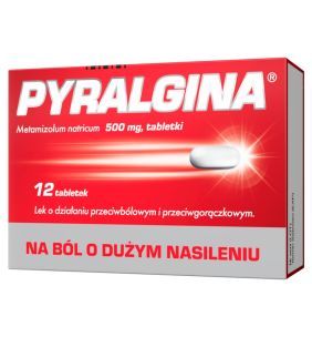 Pyralgina, 500 mg, tabletki, 12 szt.