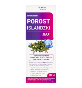 Porost Islandzki Max, syrop, 200 ml