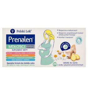 Prenalen Mdłości Gastro Komfort, tabl.do ssania, 24 szt