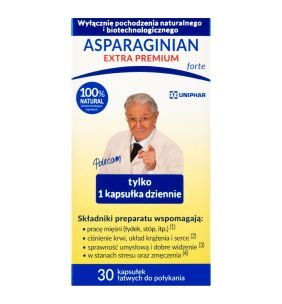 Asparaginian Extra Premium forte, kapsułki, 30 szt.