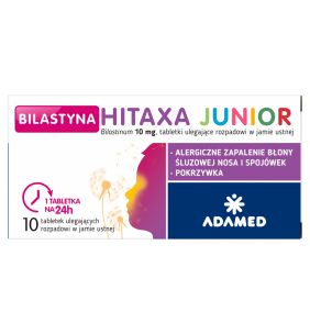 Bilastyna Hitaxa Junior, 10 mg,tabl.uleg.rozp.w j.ustn,10szt