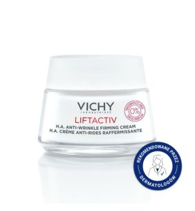Vichy Liftactiv, przeciwzmarszczkowy krem ujędrniający na dzień z kwasem hialuronowym, bezzapachowy, 50 ml