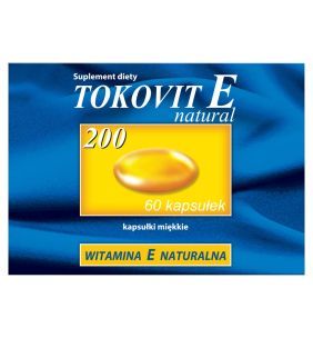 Tokovit E 200 natural, kapsułki elastyczne, 60 szt.