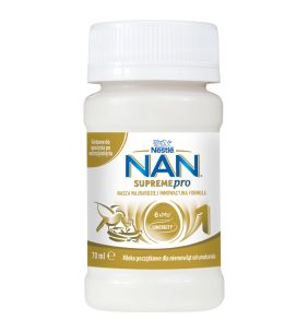 NAN SUPREMEPRO 1, Mleko początkowe dla niemowląt od urodzenia, 70 ml, 32 szt.