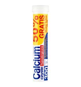 Calcium 300 czyste Uni-Phar, tabletki musujące, 20 szt (10 szt.+10 szt.)