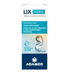 Lix Higiena, spray do usuwania woskowiny z uszu, 30 ml