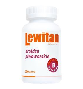 Lewitan, drożdże piwowarskie, tabletki, 200 szt.